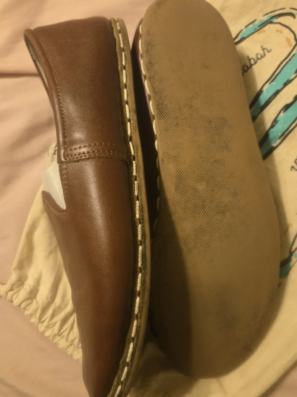 Sabah Talavera Brown Leather Slip-On Loafers